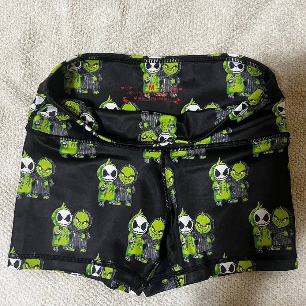 NWOT Medium United Lifters Baby Jack and Grinch Athletic Shorts